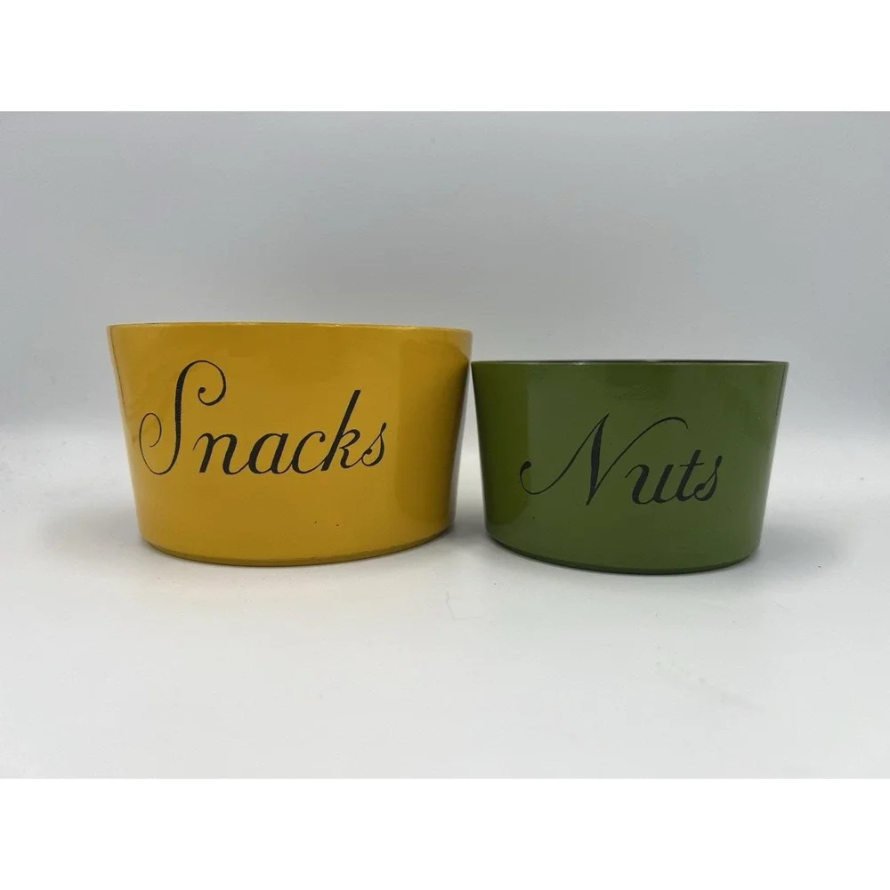 Vintage‎ MCM 2 Piece Nesting Snack Bowl Set